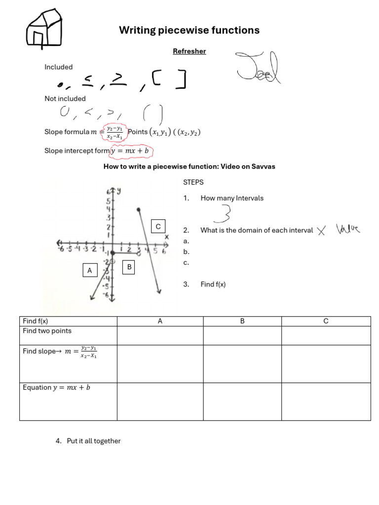 Topic+1 3;+Writing+Piecewise+Functions | PDF