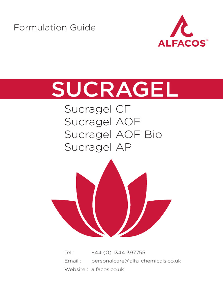 Sucragel Formulation Guide | PDF | Glycerol | Almond
