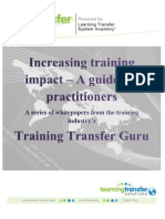 Increasing Training Impact - A Guide For Practitioners