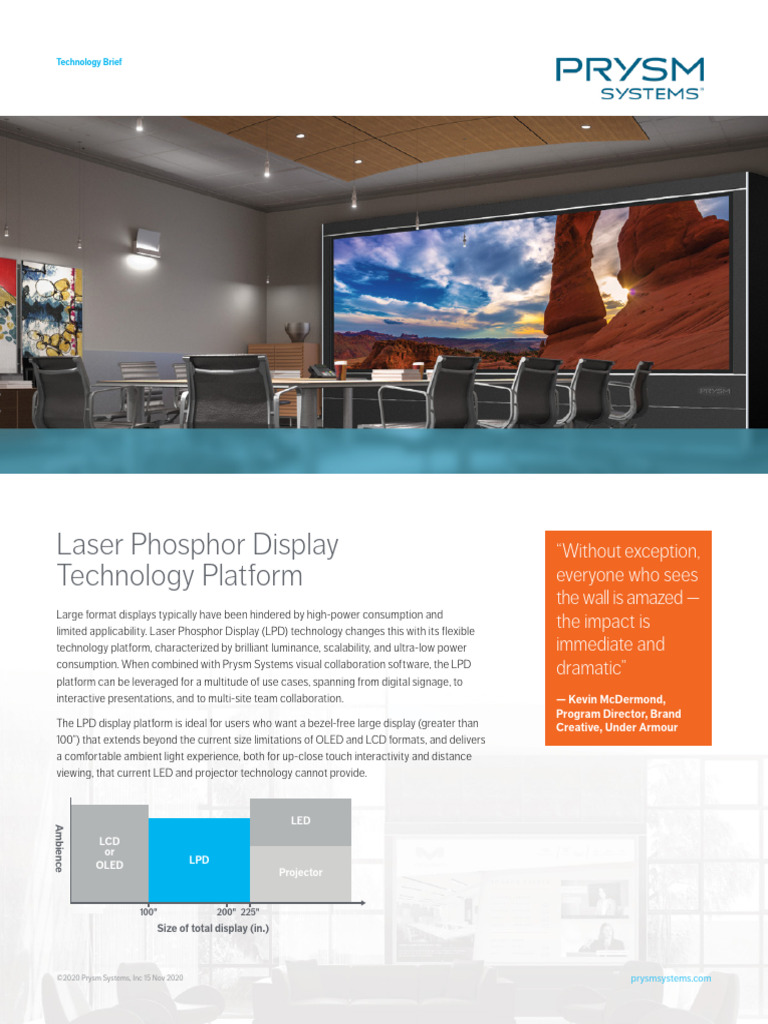 Prysm LPD Technology Overview | PDF | Display Resolution | Film And ...