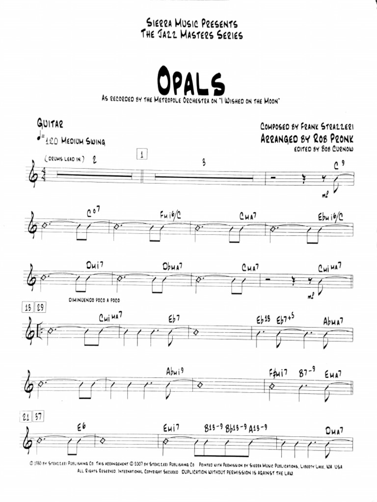 Opals - Guitar | PDF