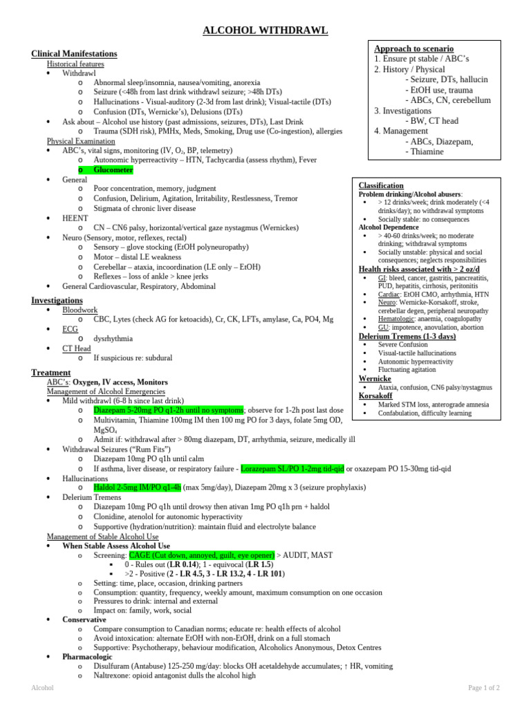Alcohol | PDF | Diseases And Disorders | Clinical Medicine
