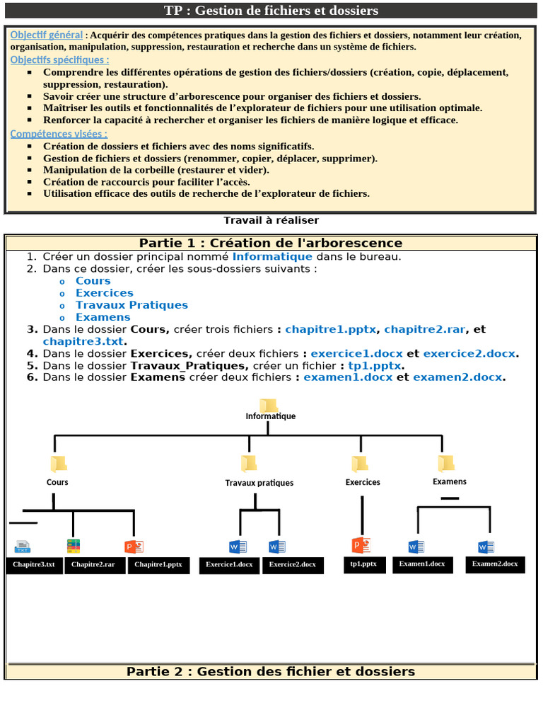 Gestion efficace des fichiers et dossiers | PDF | Fichier informatique ...