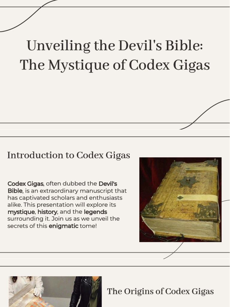 Slidesgo Unveiling The Devils Bible The Mystique of Codex Gigas ...