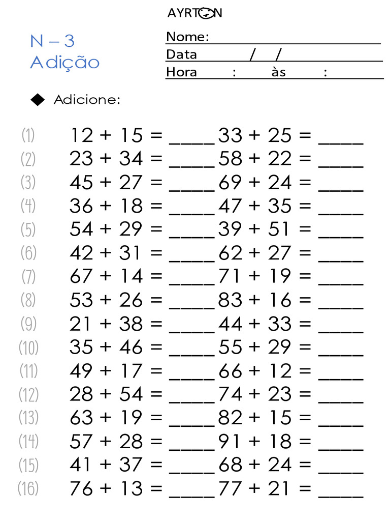 Kumon de Matemática | PDF