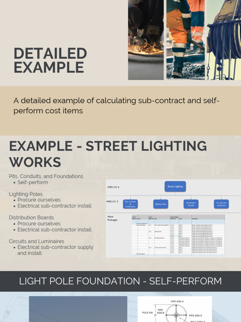 Cost Calculation for Light Pole Foundations | PDF