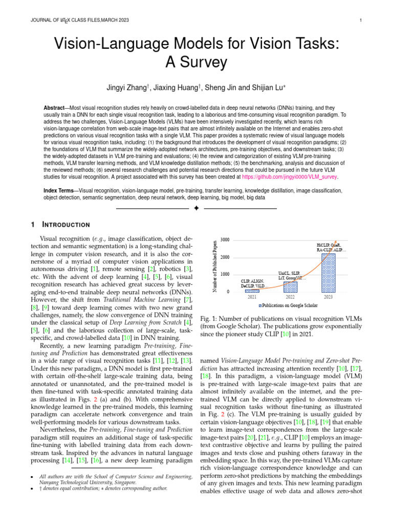 Vision-Language Models Survey 2024 | PDF | Deep Learning | Computer Vision