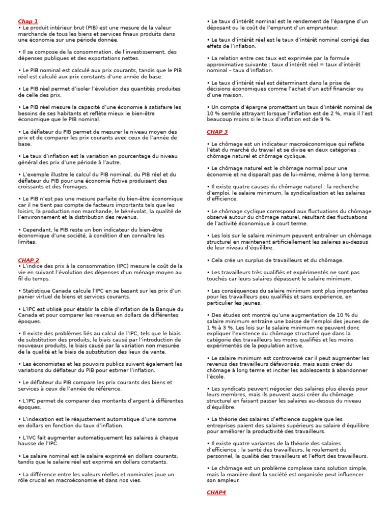 Comprendre le PIB et l'inflation | PDF | Produit intérieur brut | Inflation