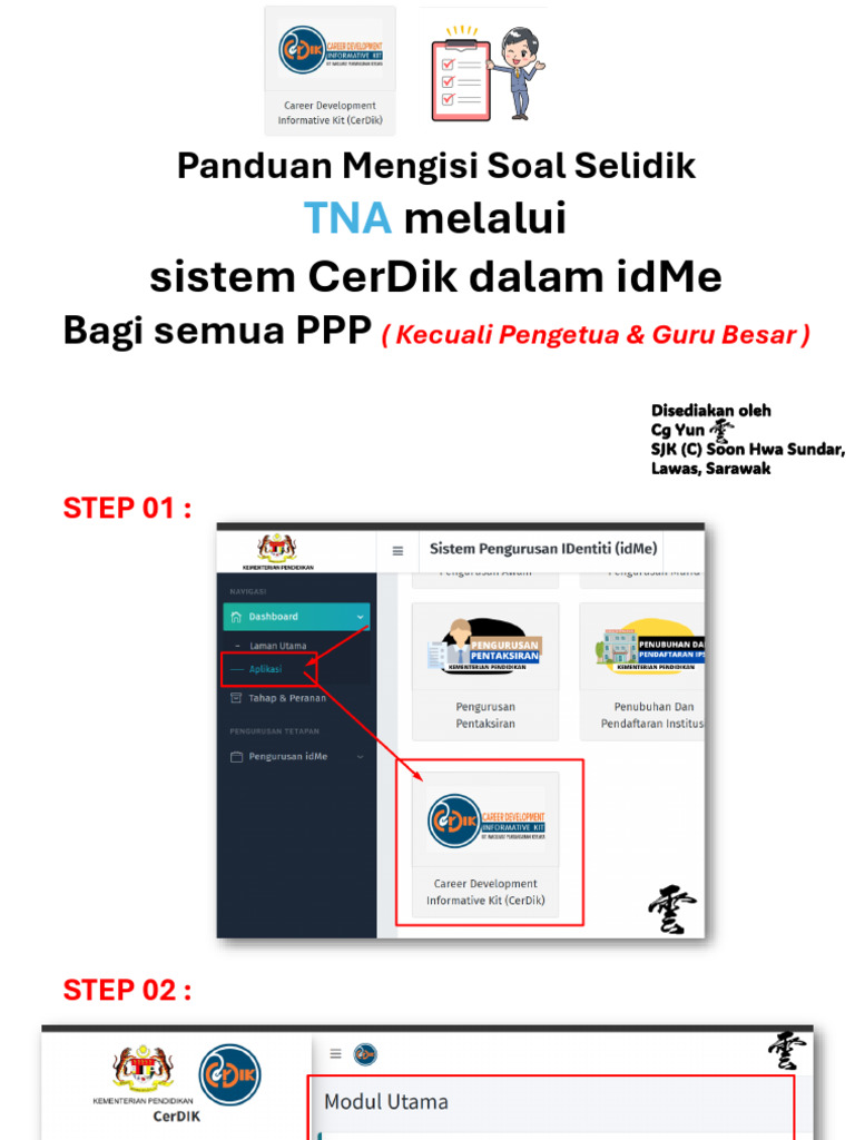 Panduan Isi TNA dalam Sistem CerDik | PDF