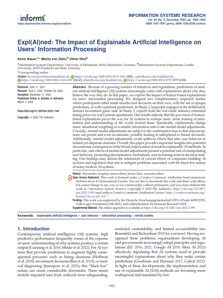 Impact of Explainable AI on Users | PDF | Artificial Intelligence ...