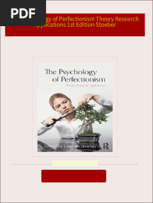 The Psychology of Perfectionism Theory Research Applications 1st Edition Stoeber download pdf