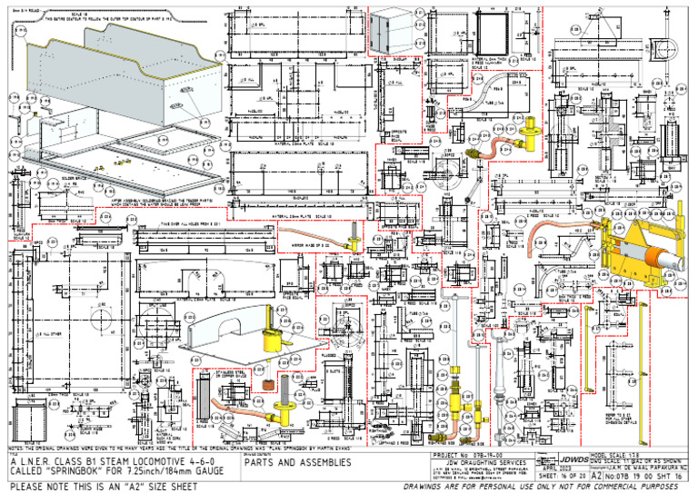 Springbok Steam Locomotive Plans | PDF