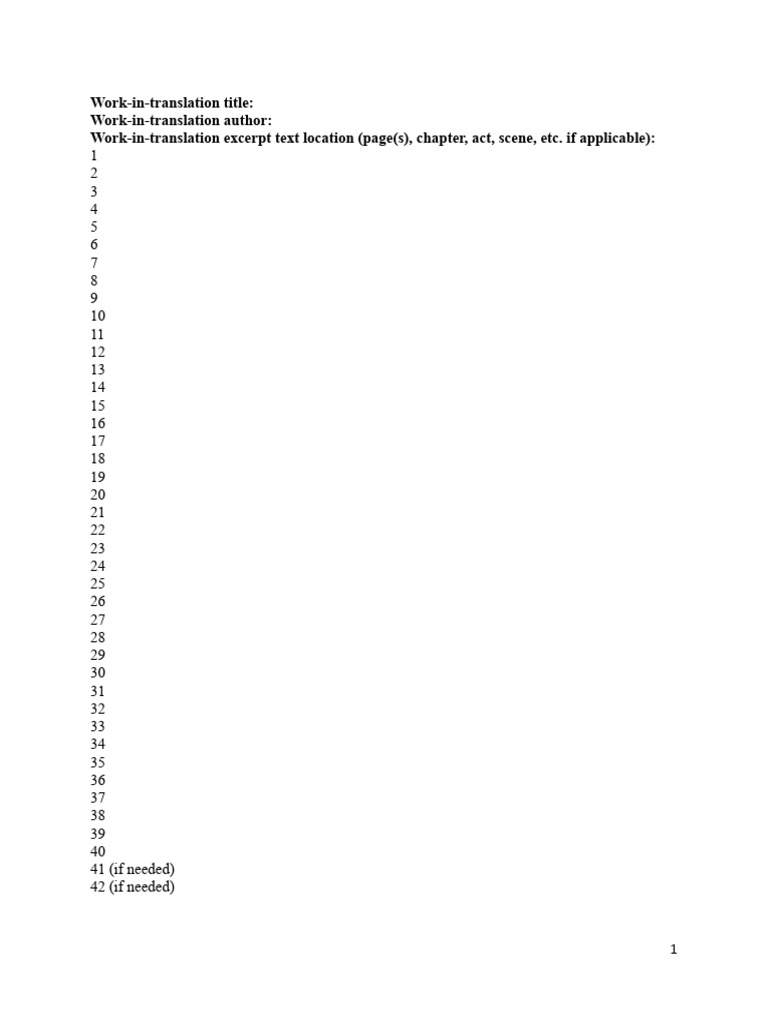 Official Extract Template | PDF