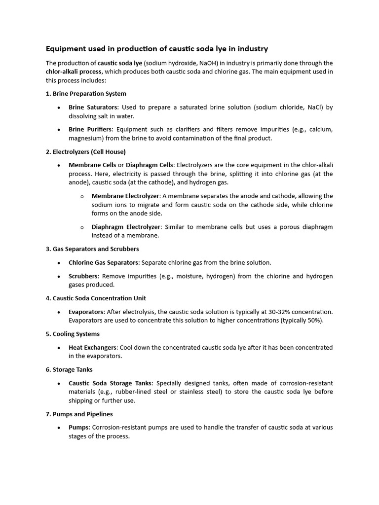 Caustic soda pdf sodium hydroxide corrosion