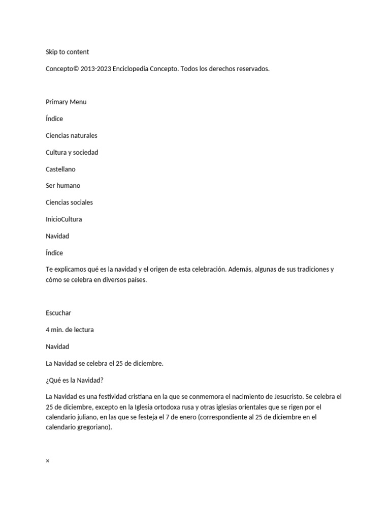 Skip To Content | PDF | Navidad | Papá Noel