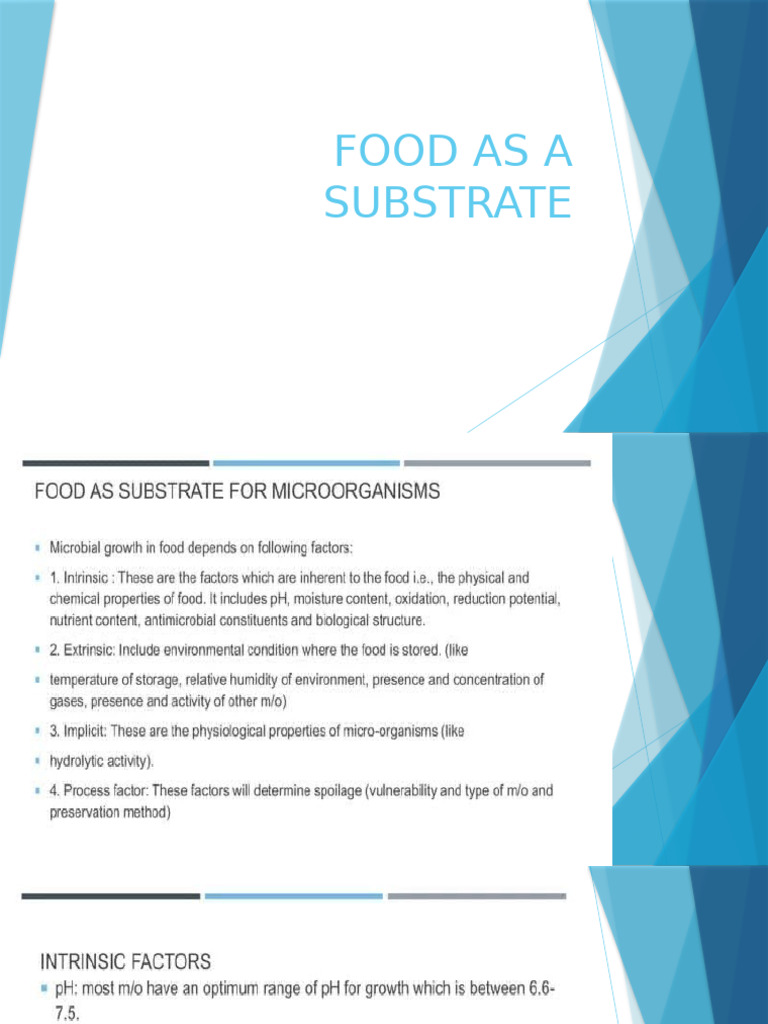 Food as a Substrate Explained | PDF