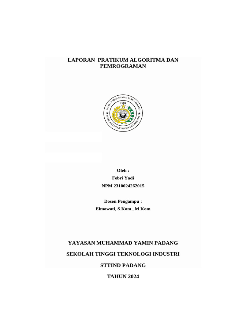 Praktikum Pemrograman Java dan Python | PDF