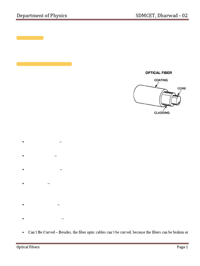 Optical Fibers - 2022 | PDF | Optical Fiber | Attenuation