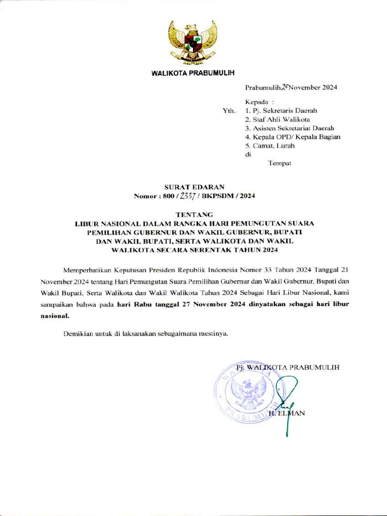Surat Edaran | PDF