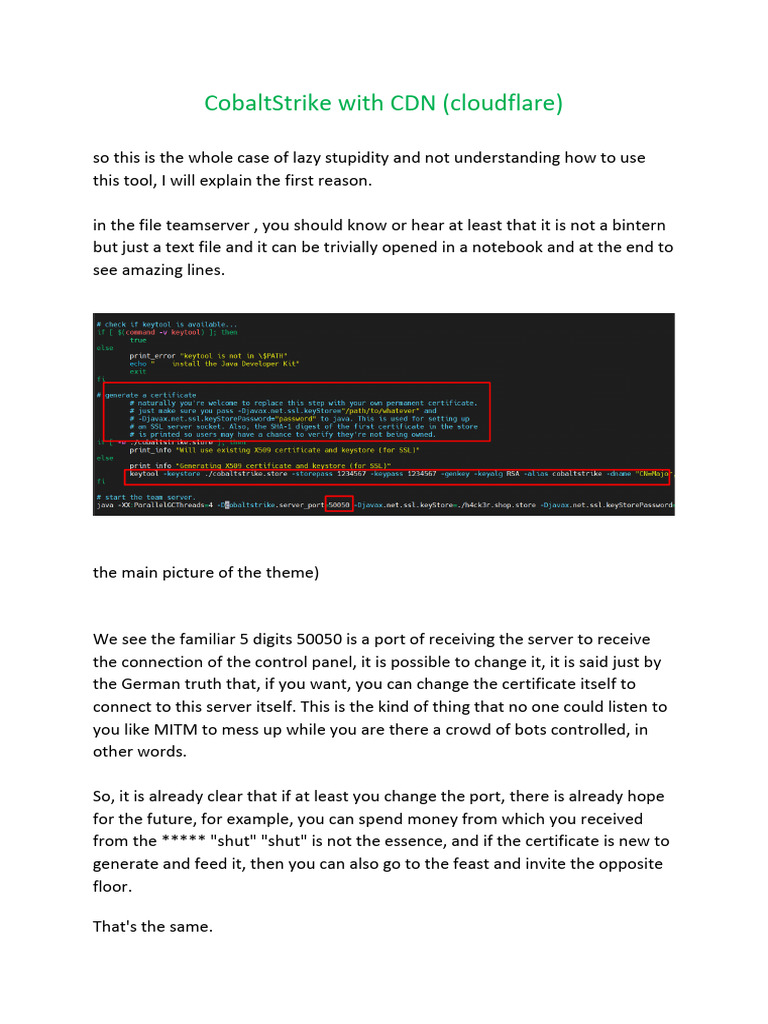 CobaltStrike CDN Configuration Guide | PDF | Web Server | Internet & Web