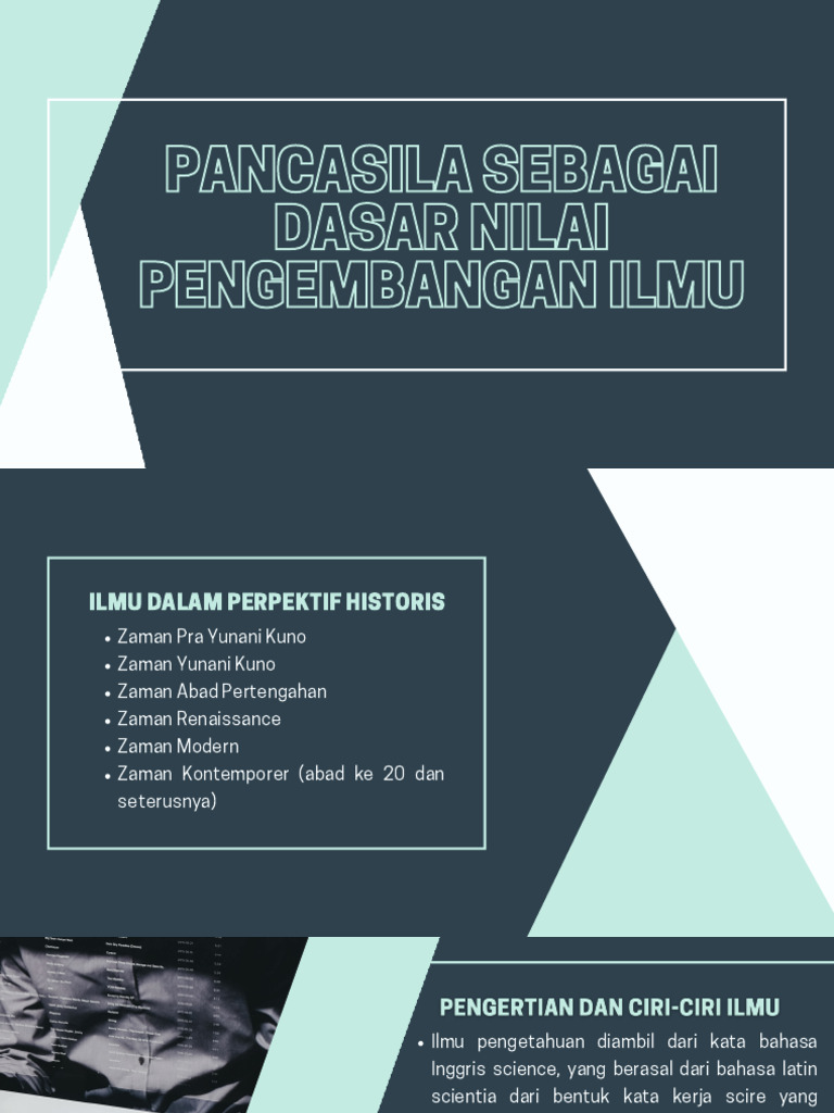 Pancasila Sebagai Dasar Nilai Pengembangan Ilmu | PDF