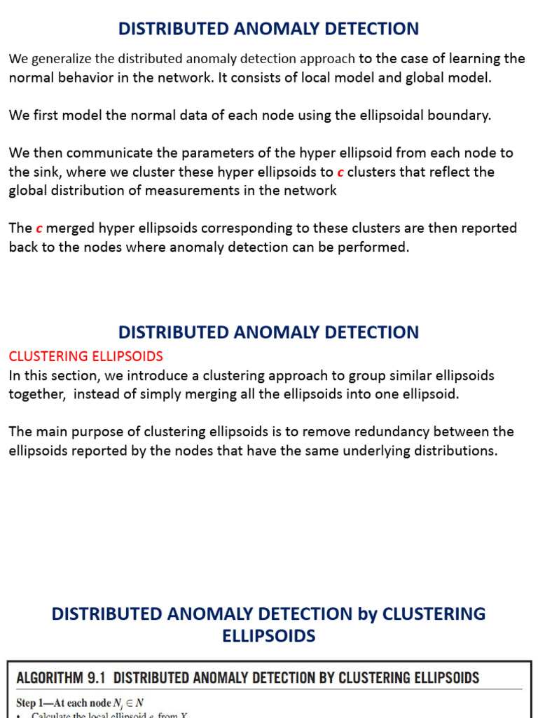 Distributed Anomaly Detection via Clustering | PDF
