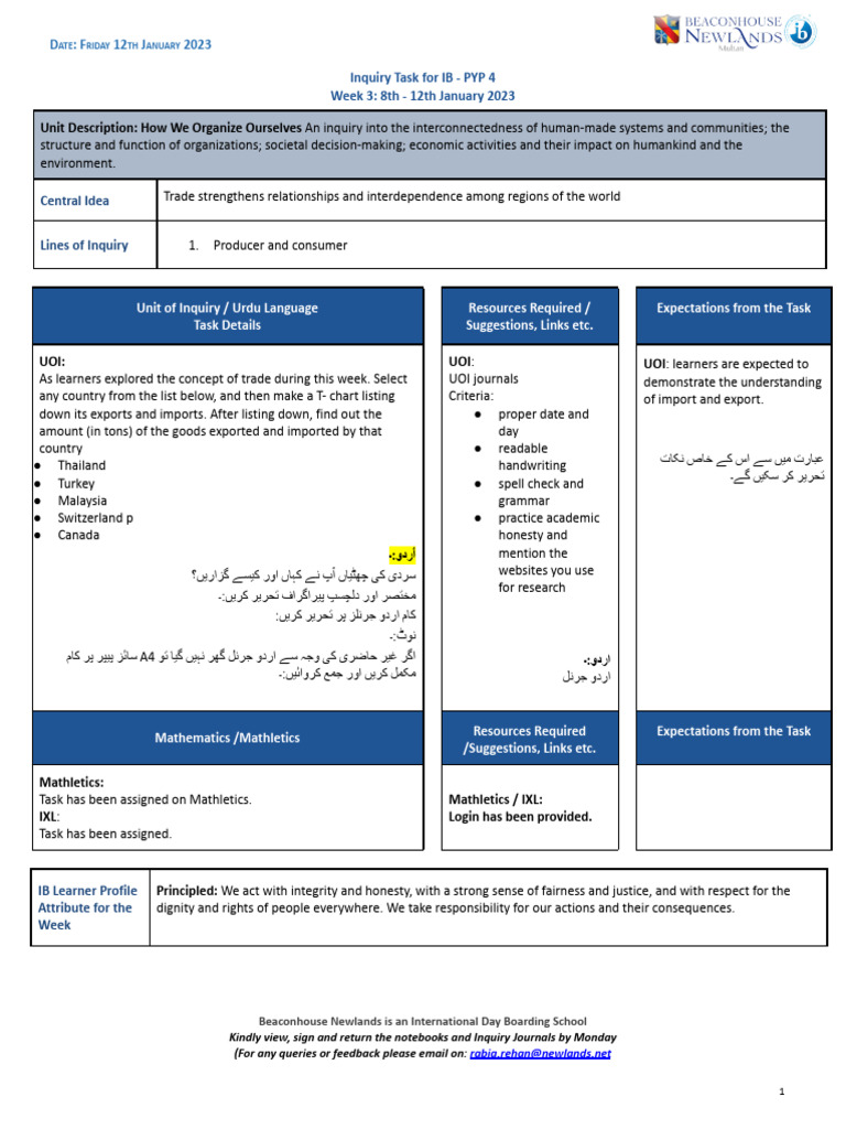 G4 Inquiry Task Week 3 | PDF | Cognition | Human Communication