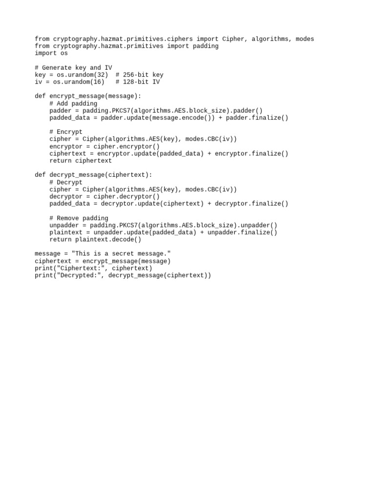 Cryptography aes encryption and decryption pdf