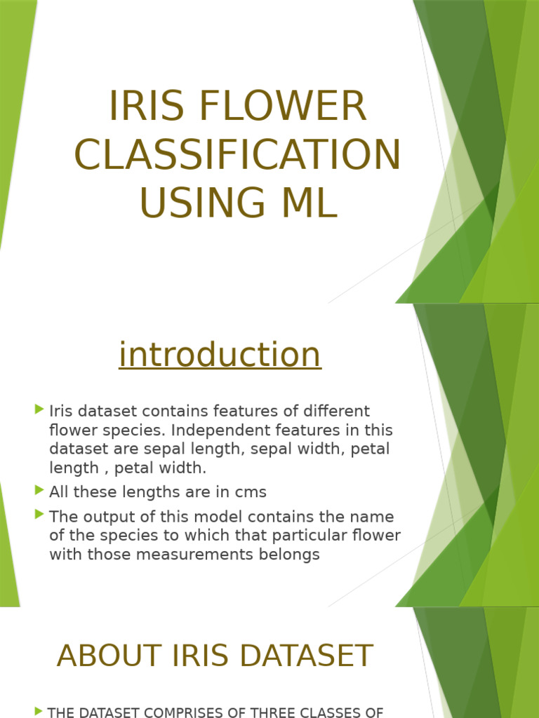 Iris Flower Classification Using ML | PDF