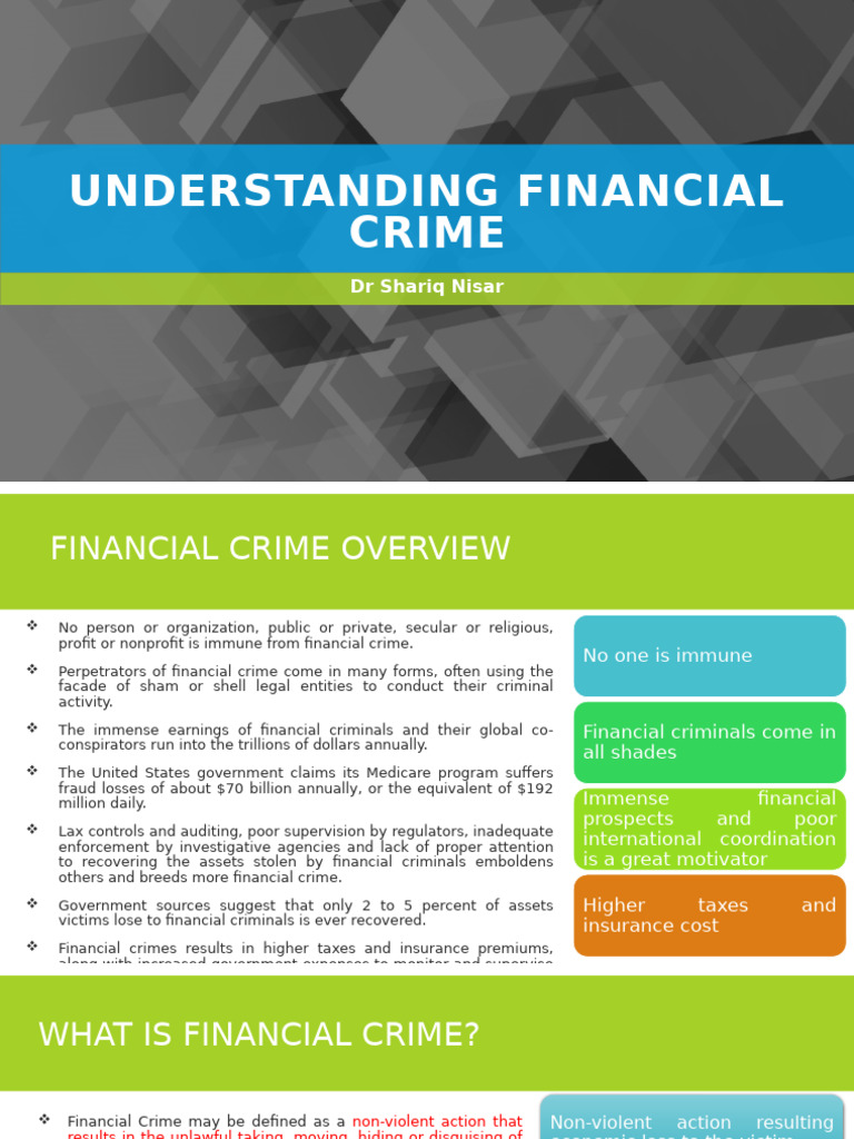 Financial Crime: Overview and Impact | PDF | Money Laundering | Fraud