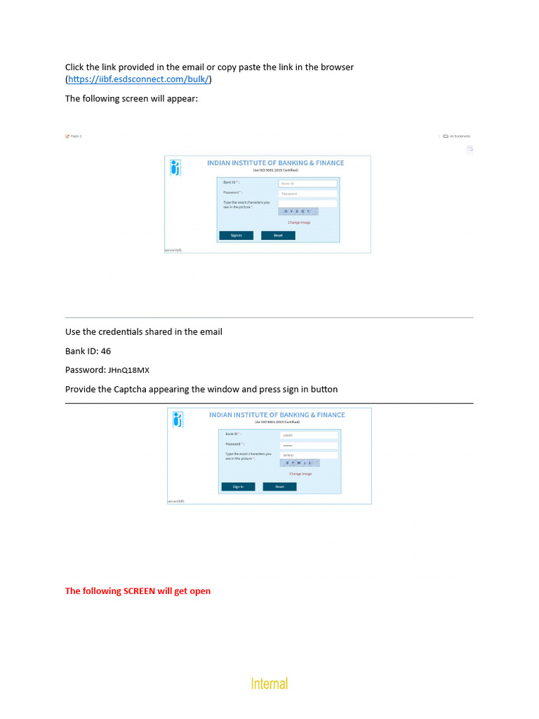Work Flow For Generating Admit Card From IIBF For AML KYC Compliance ...