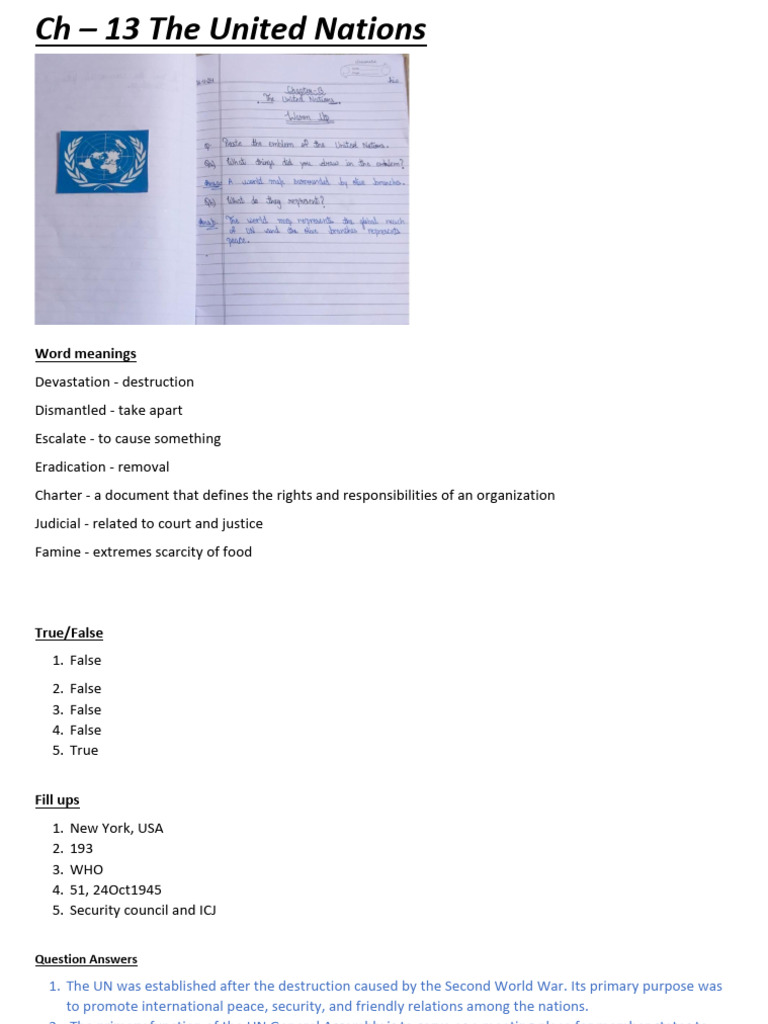 Overview of the United Nations Functions | PDF | United Nations ...