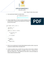 Exercicios - Lista, Fila, Pilha