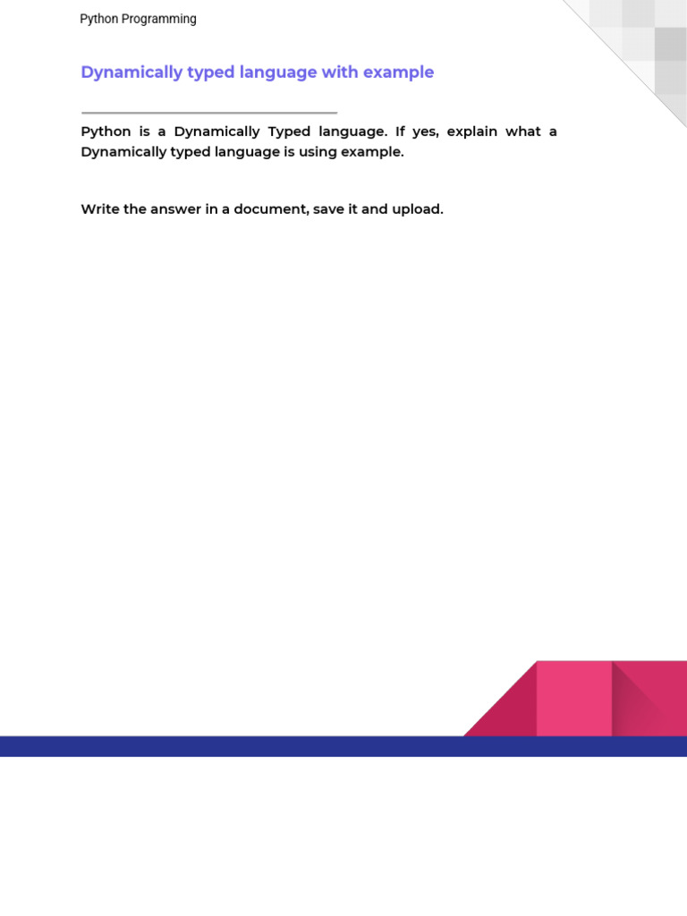 Understanding Python's Dynamic Typing | PDF