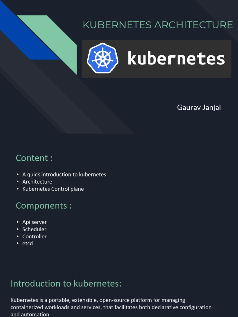 Kubernetes Architecture 1631845920 | PDF | Computer Science | Computer ...