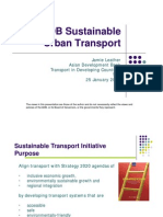 ADB Sustainable Urban Transport
