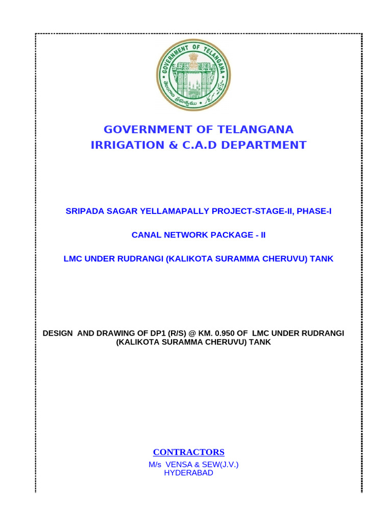 DP1(RS) @ KM 0.950 Design | PDF | Metrology | Civil Engineering