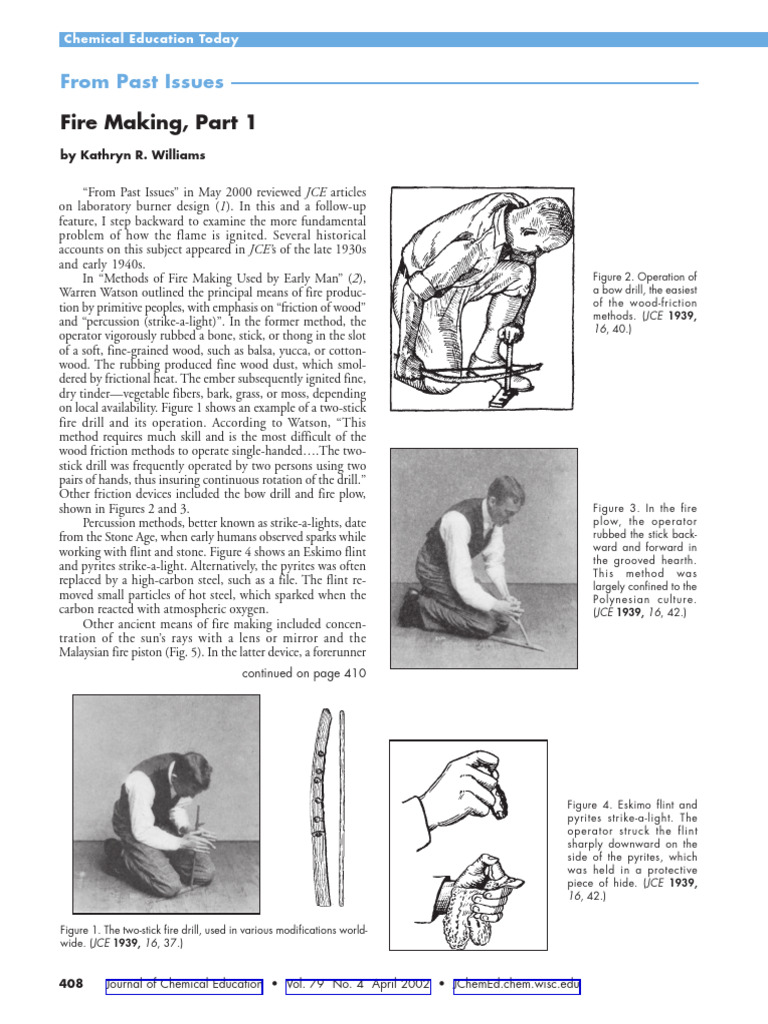 Ancient Fire-Making Techniques Explained | PDF | Fires