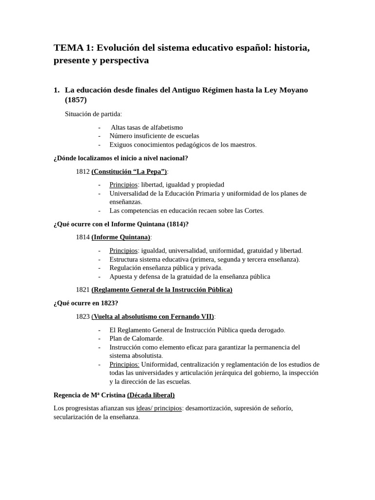 Tema 1 Gice | PDF | Educación primaria | Plan de estudios