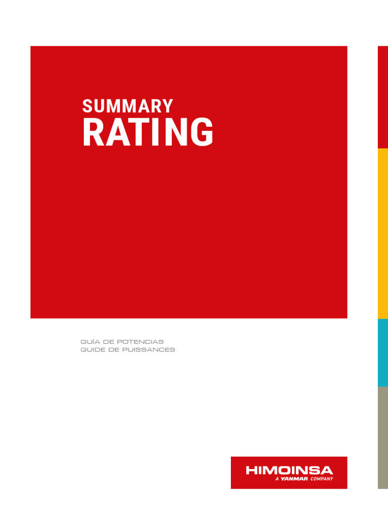 Himoinsa Summaryrating | PDF | Energy Technology