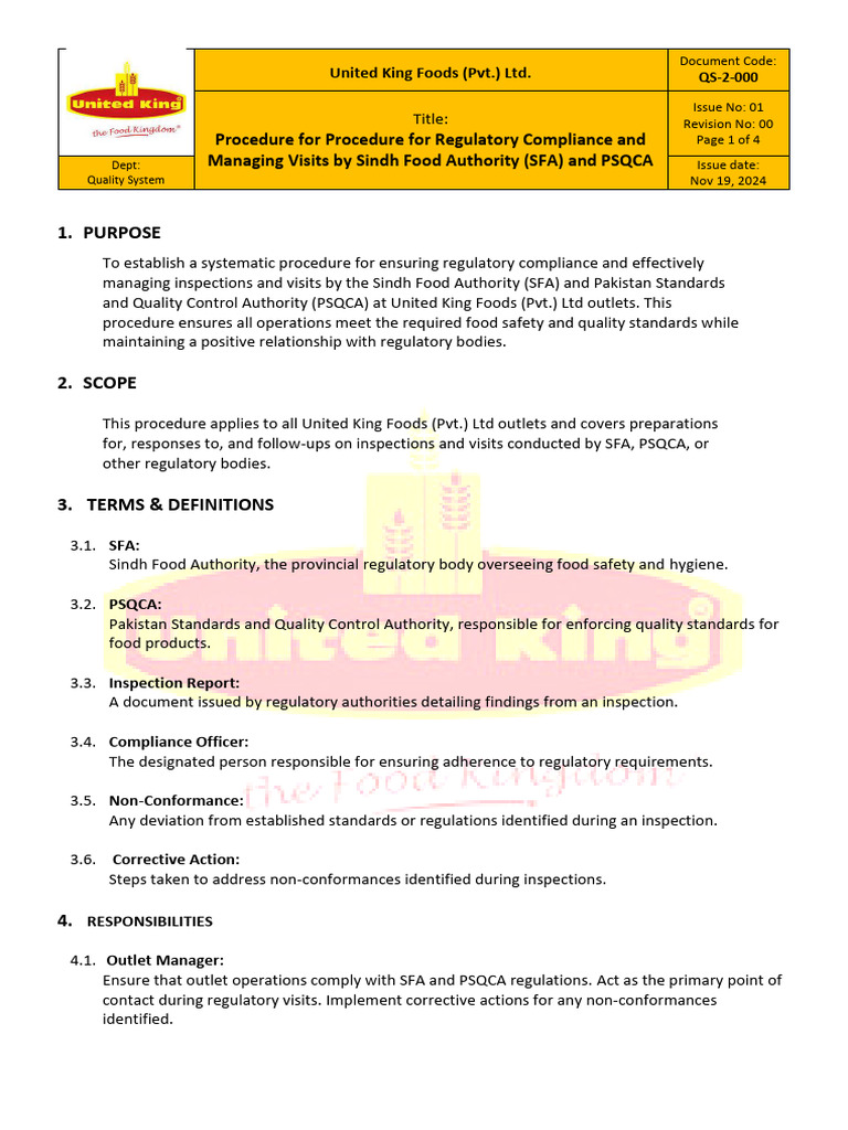 qs-2-000-issue-01-procedure-for-regulatory-affairs-compliance-sfa