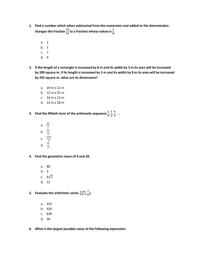 GMAT Math Test 21 | PDF | Teaching Methods & Materials | Science ...