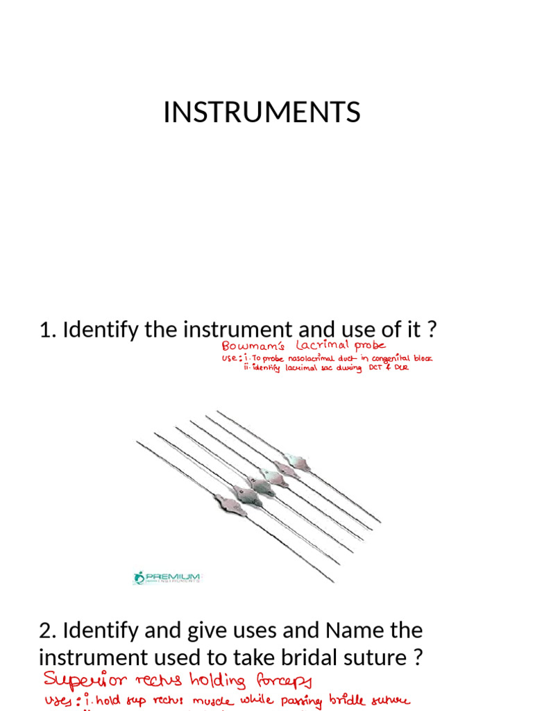 Opthal Instruments | PDF | Surgical Specialties | Senses