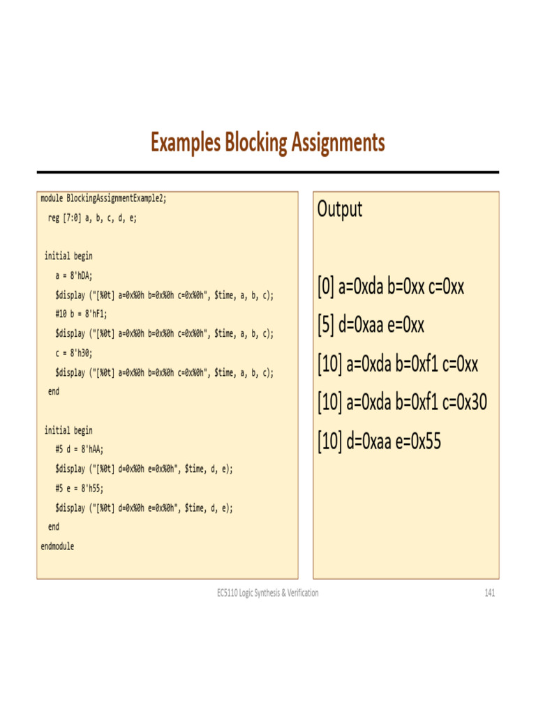 EC 5110 Logic Synthesis and Verification Lecture Notes 10102024 | PDF ...