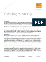 IDEA Pharma Positioning Terminology
