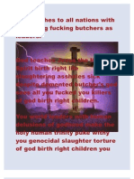 God Teaches to All Nations With Murdering Fucking Butchers as Leaders