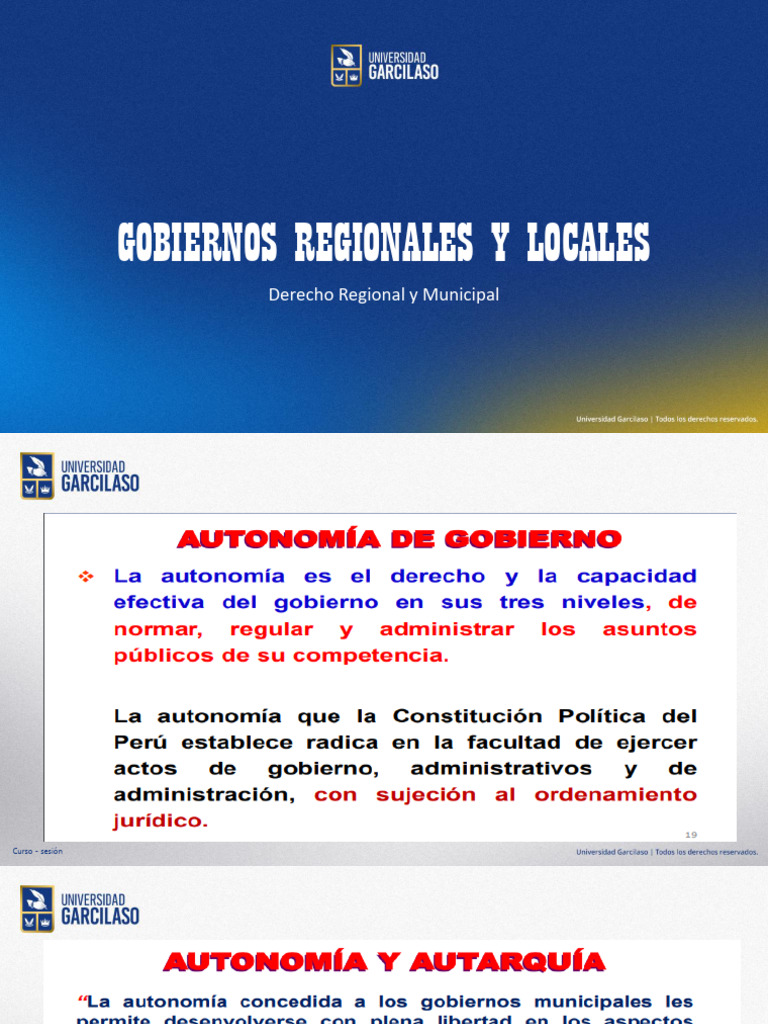 Gobiernos Regionales y Locales | PDF