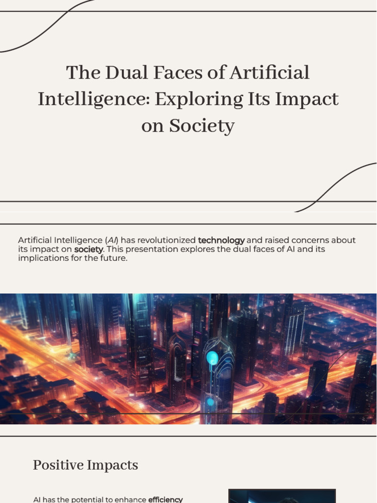 Slidesgo The Dual Faces of Artificial Intelligence Exploring Its Impact ...