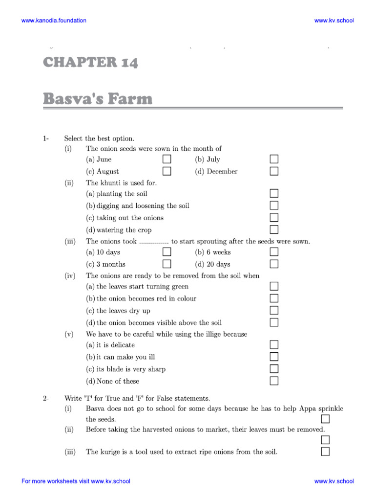 14 basvas farm worksheet PDF