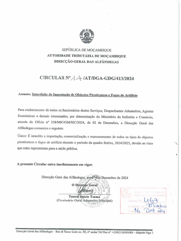 Circular #14 at Dga GDG 413 2024 | PDF